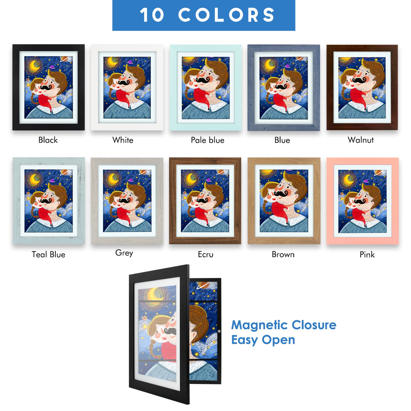 10x12.5 Kids Art Frames (8 Pack)
