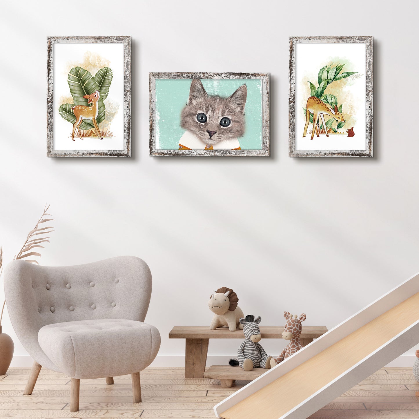 Clearance 16x24 Picture Frame with Plexiglass Distressed White (6 Pack)