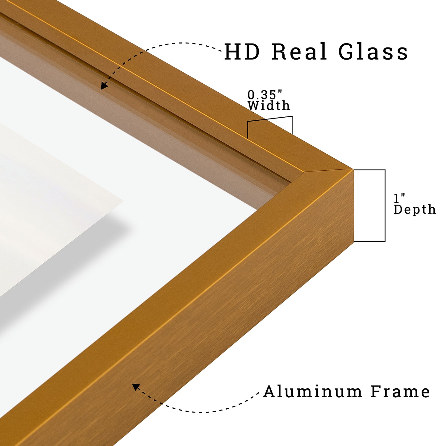 12x16 Floating Frame Displays Any Size Photo up to 12 by 16 (6 Pack)