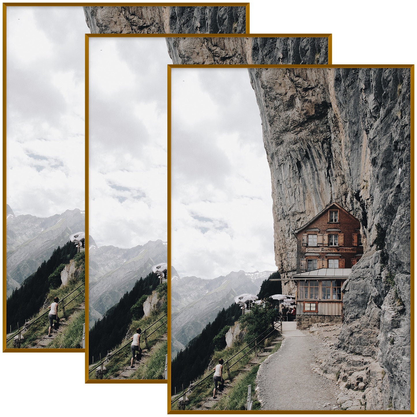 A1 Aluminum Picture Frame for 23.4x33.1 Picture with Plexiglass(3 Pack)