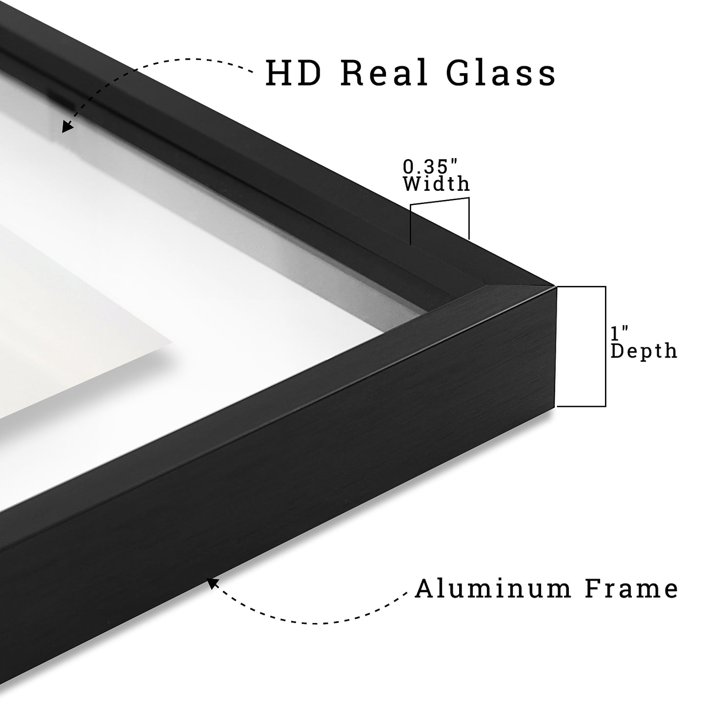 5x7 Floating Frame Displays Any Size Photo up to 5 by 7 (12 Pack)
