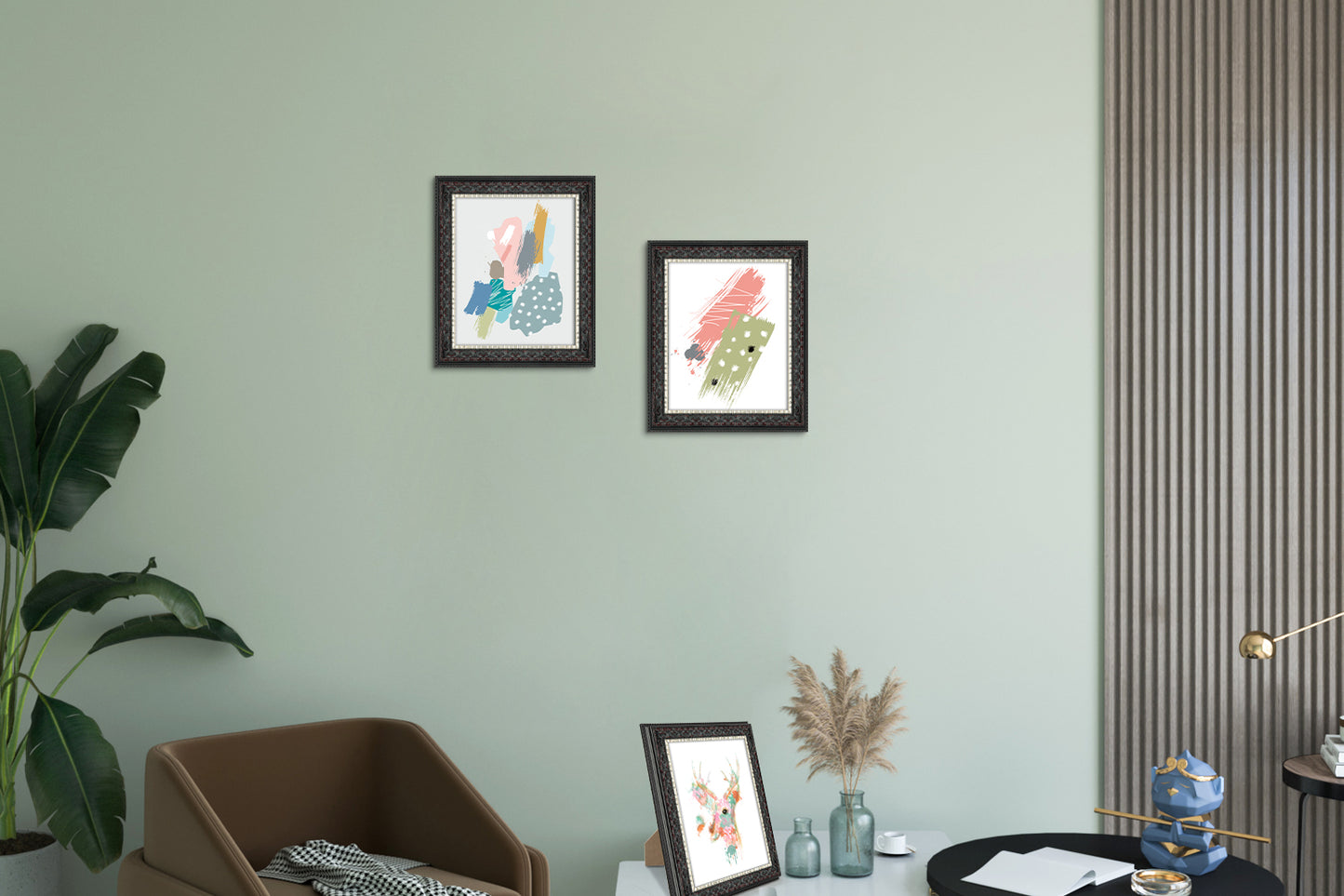 8x10 Ornate Photo Frame Black With Silver & Burgundy and Real Glass (10 Pack)