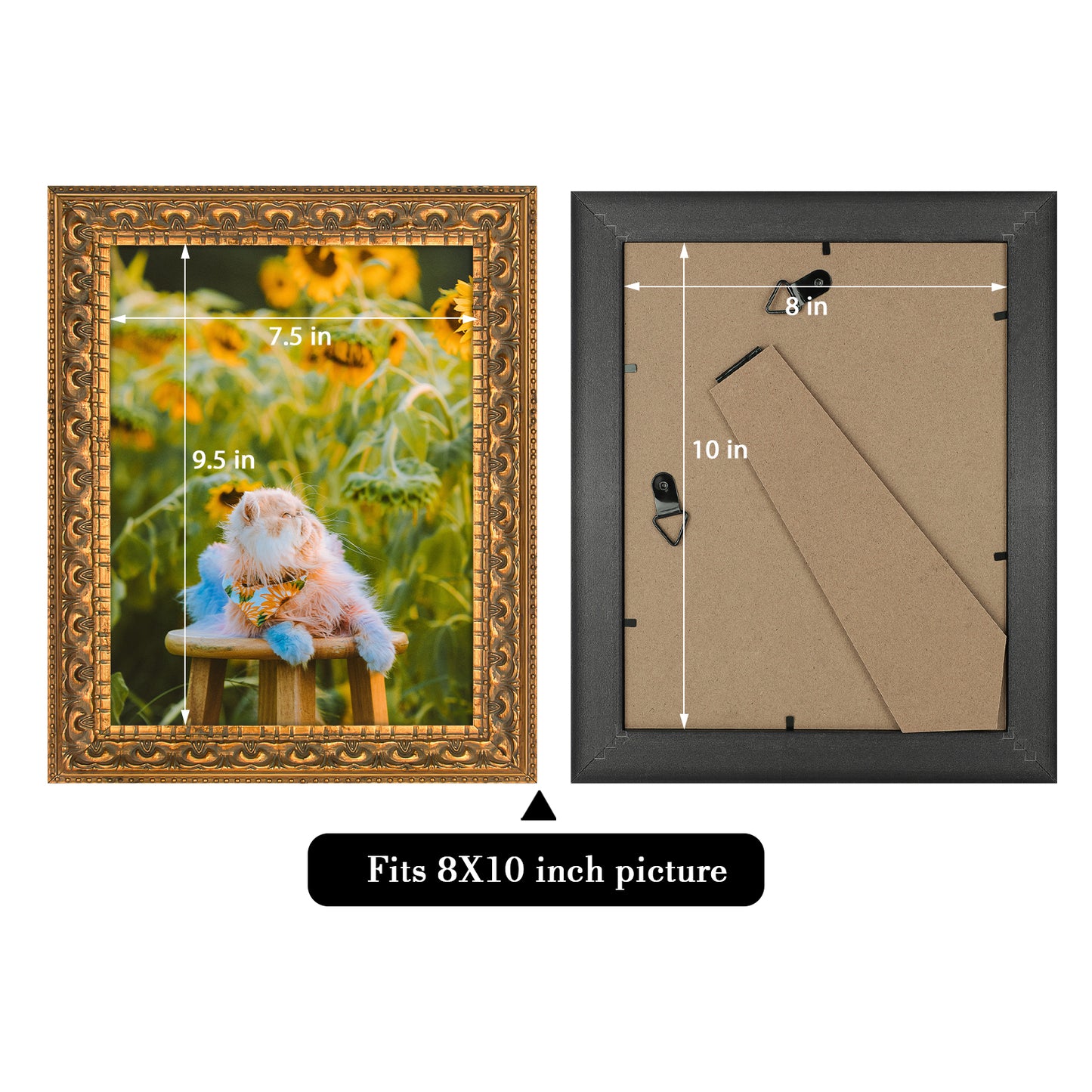8x10 Ornate Photo Frame Bronze (12 Pack)