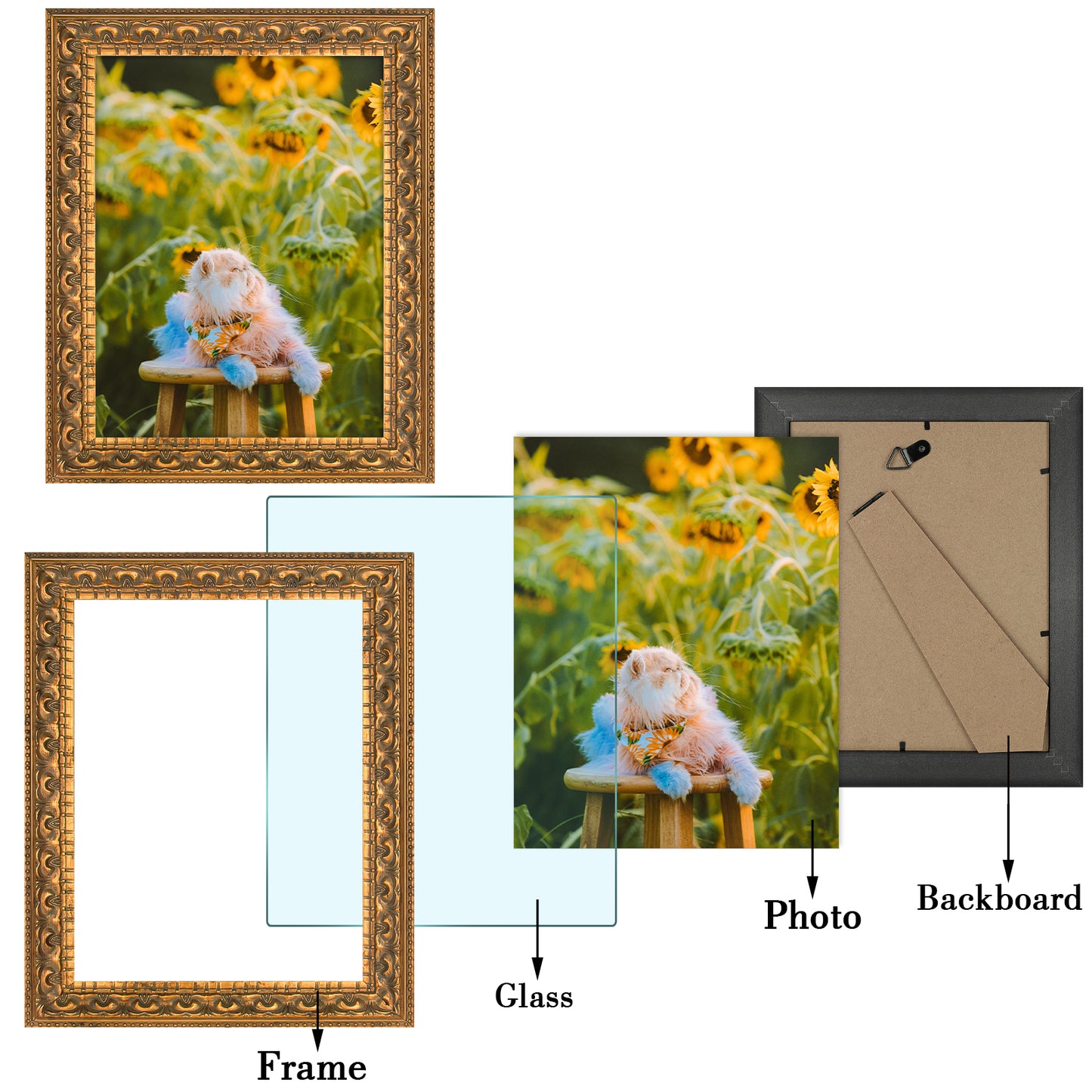 8x10 Ornate Photo Frame Bronze (12 Pack)