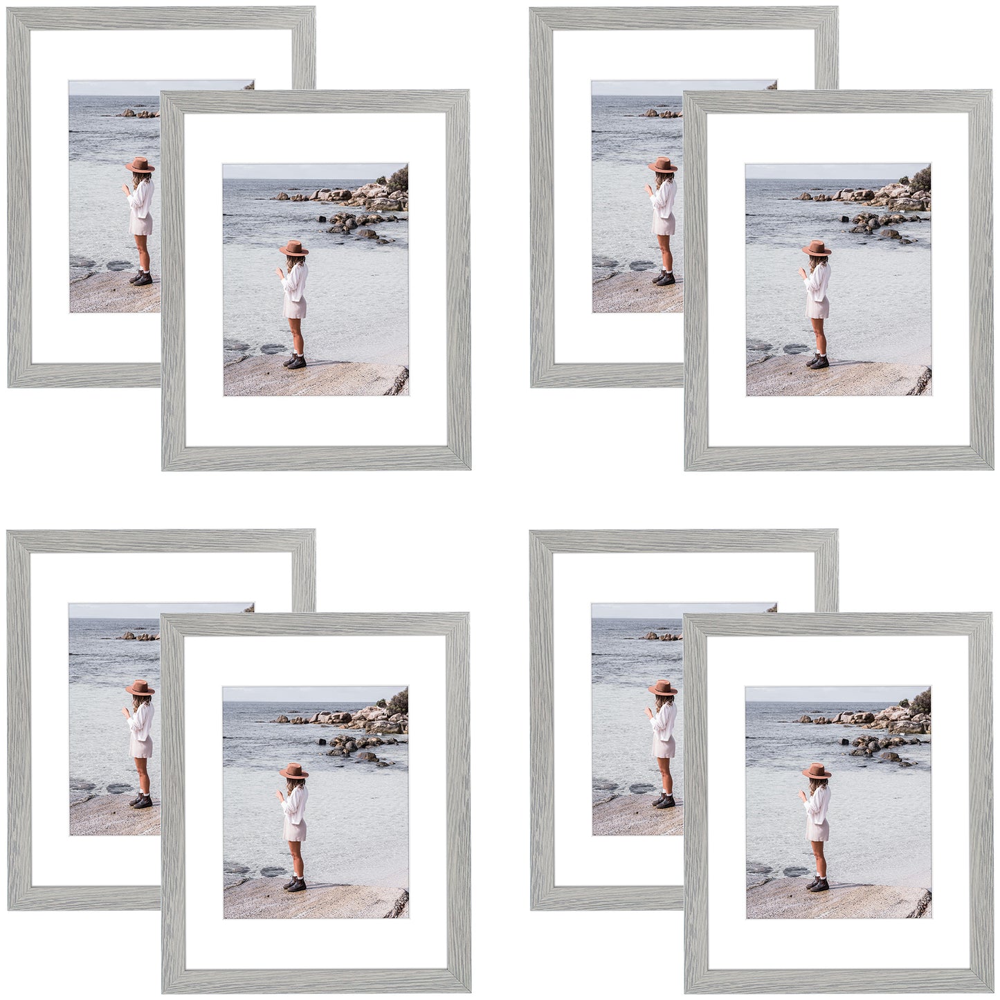 Clearance 11x14 MDF Picture Frame for 8x10 Photo (8 Pack)
