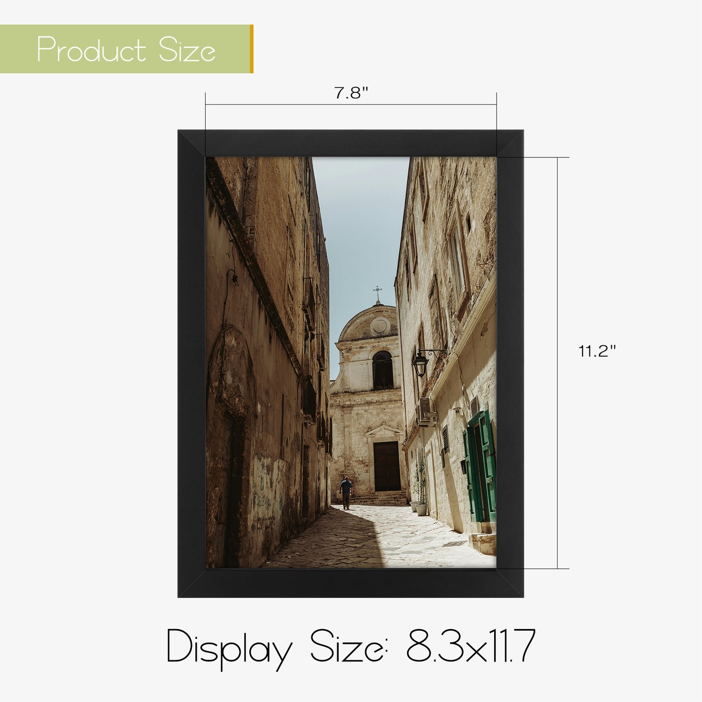 Clearance A4 Black Picture Frame with Plexiglass (8 Pack)