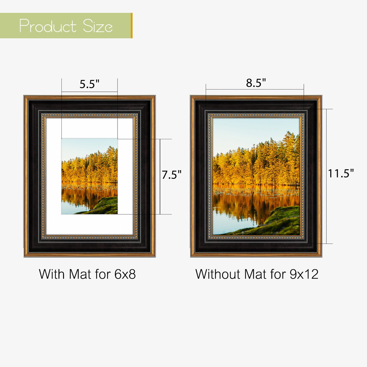 9x12 Ornate Photo Frame for 6x8 Picture (12 Pack)