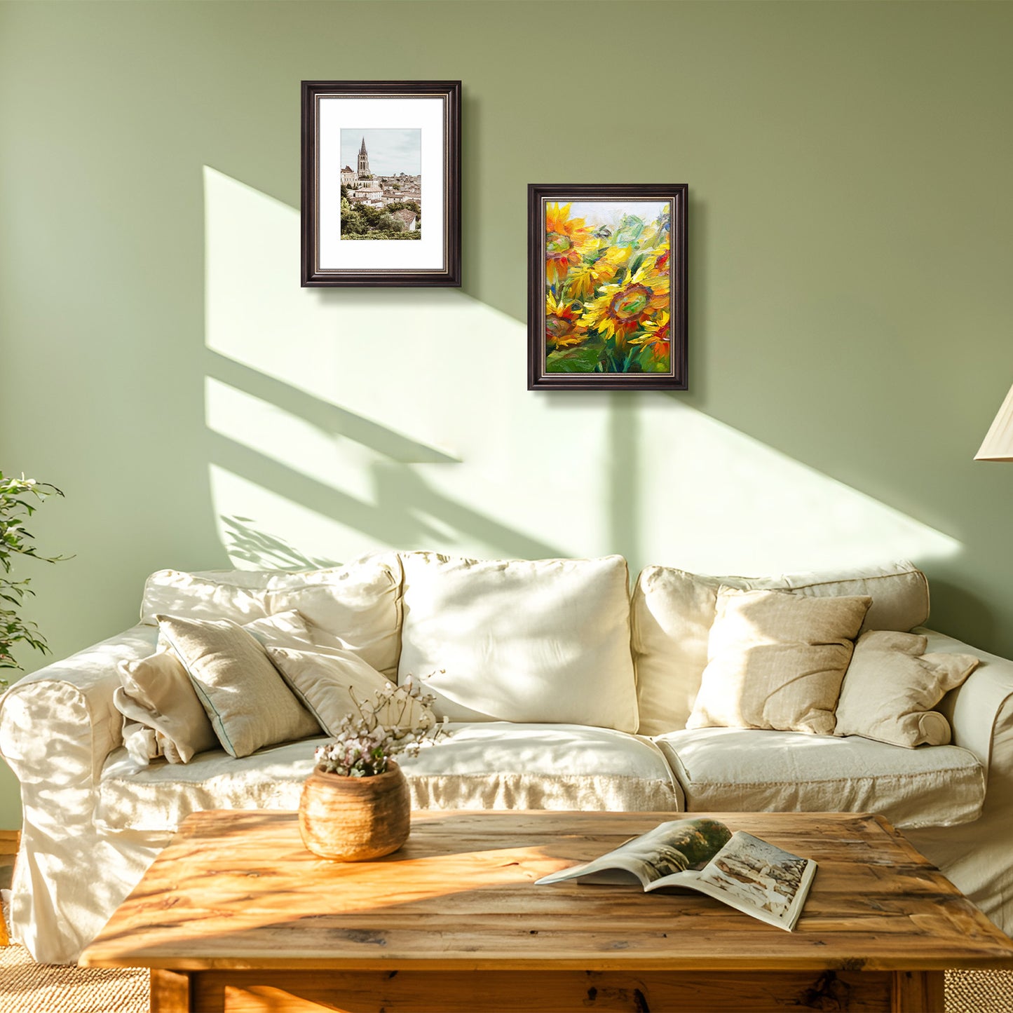 9x12 Ornate Photo Frame with White Mat Displays 6x8 Photo Brown and Ornate Gold Color (12 Pack)