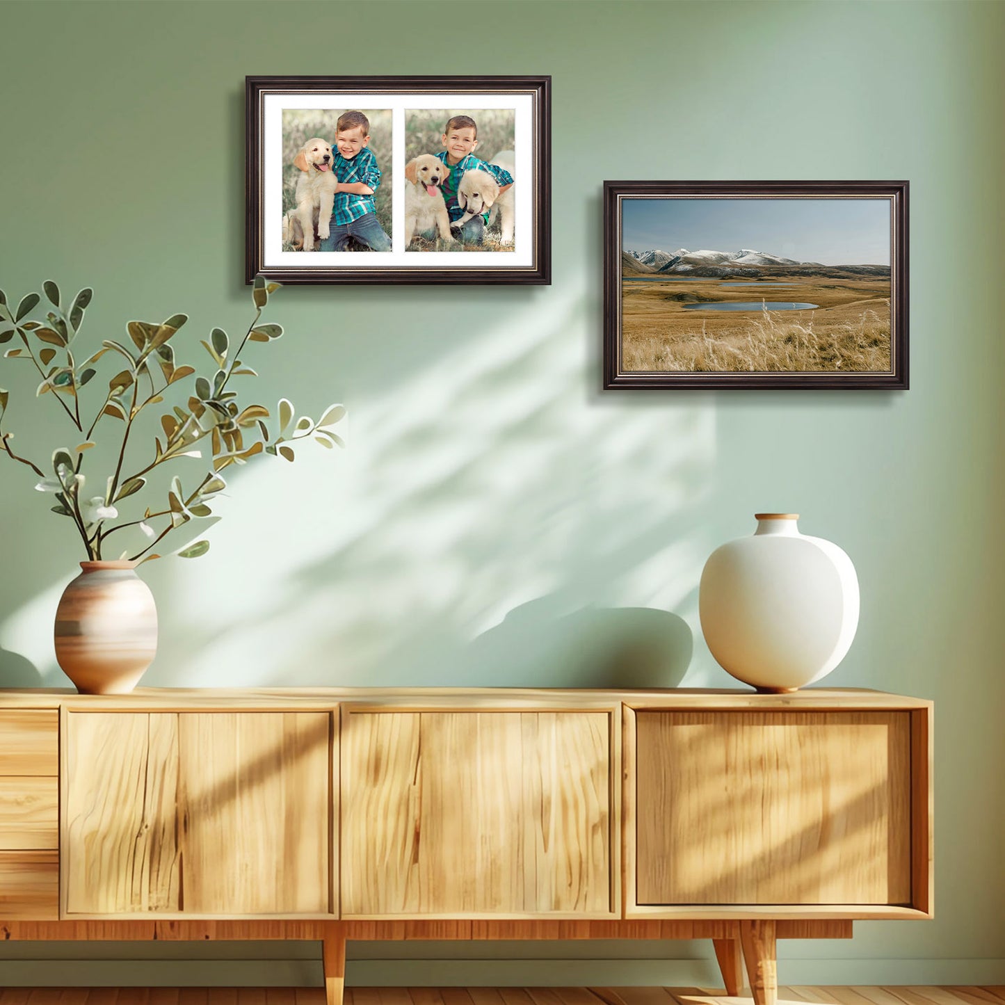 12x19 Collage Picture Frame for Two 8x10 Photos (6 Pack)