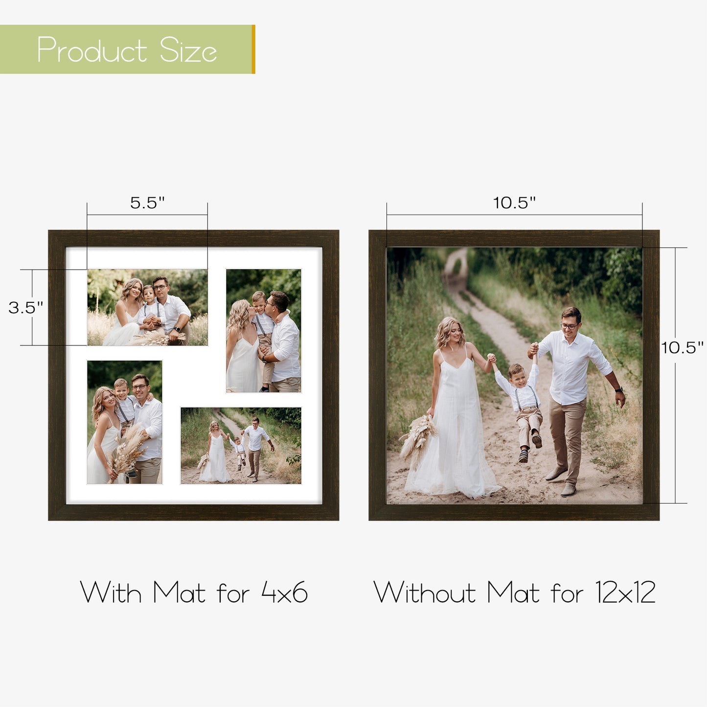 Clearance 12x12 Collage Picture Frame For Four 4x6 Pictures(9 Pack)