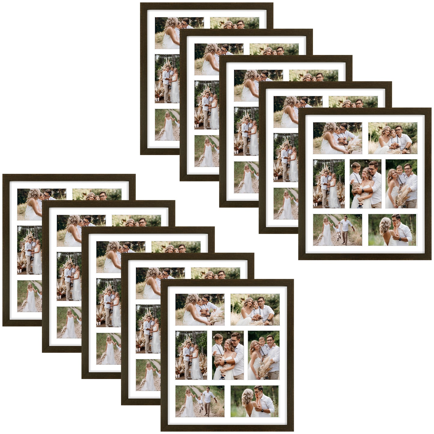 Clearance 13.7x15.7 Collage Photo Frame For Seven 4x6 Pictures(10 Pack)