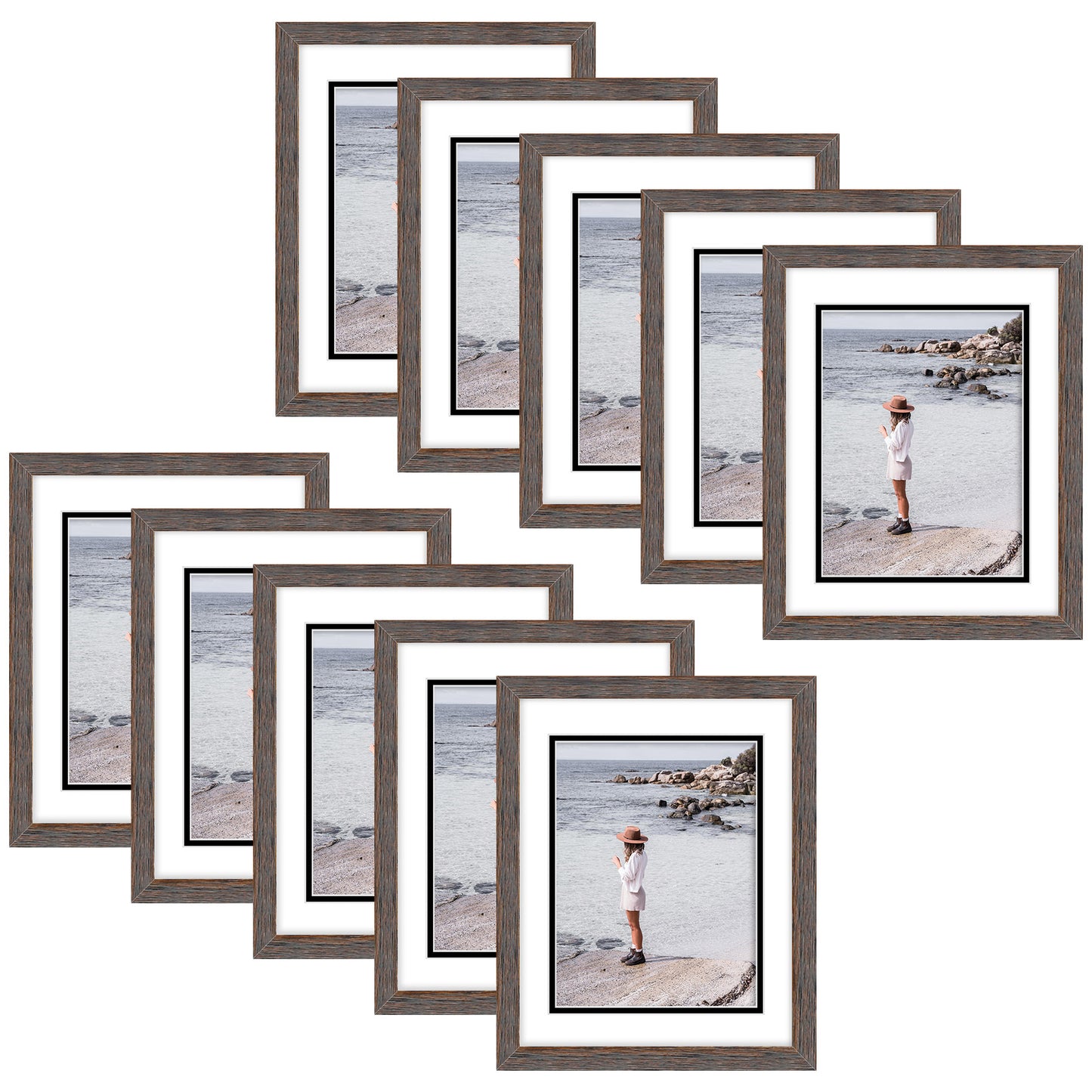 Clearance 11x14 Diploma Frame For 8.5x11 Certificate (10 Pack)