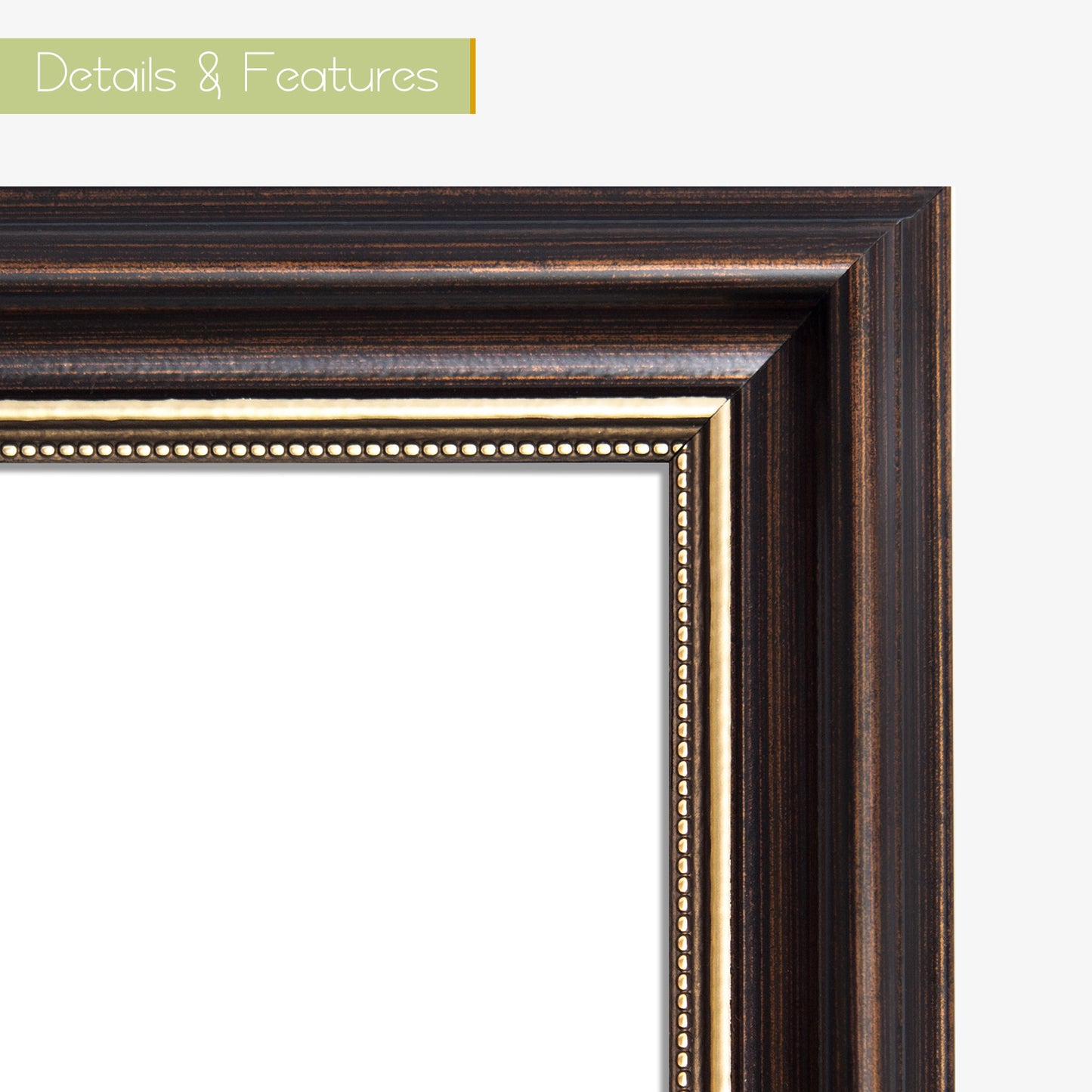 8x12 Ornate Photo Frame Brown and Ornate Gold color (10 Pack)