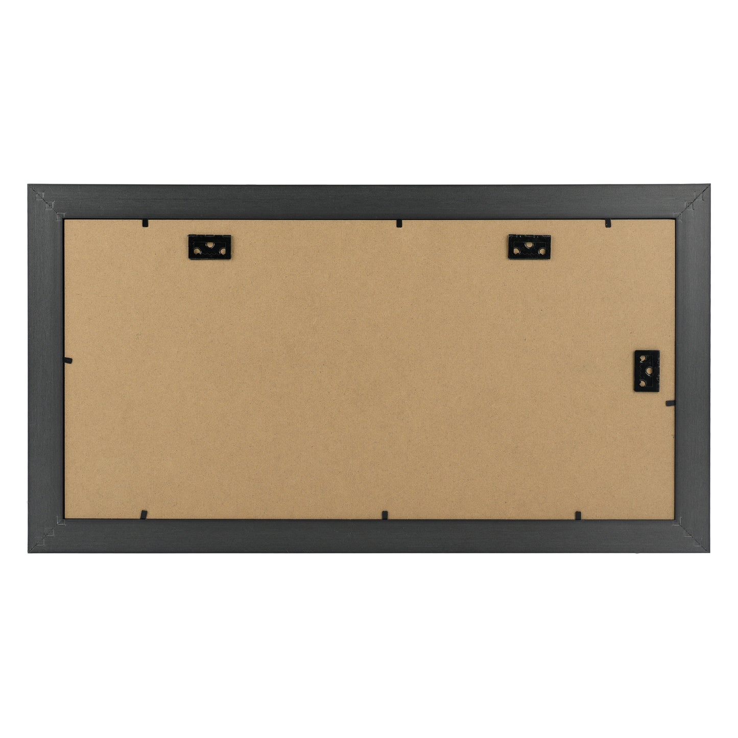 9x18 Collage Picture Frame with White Mat Displays Three 5x7 Photos Dark Gold-Brown Color (10 Pack)