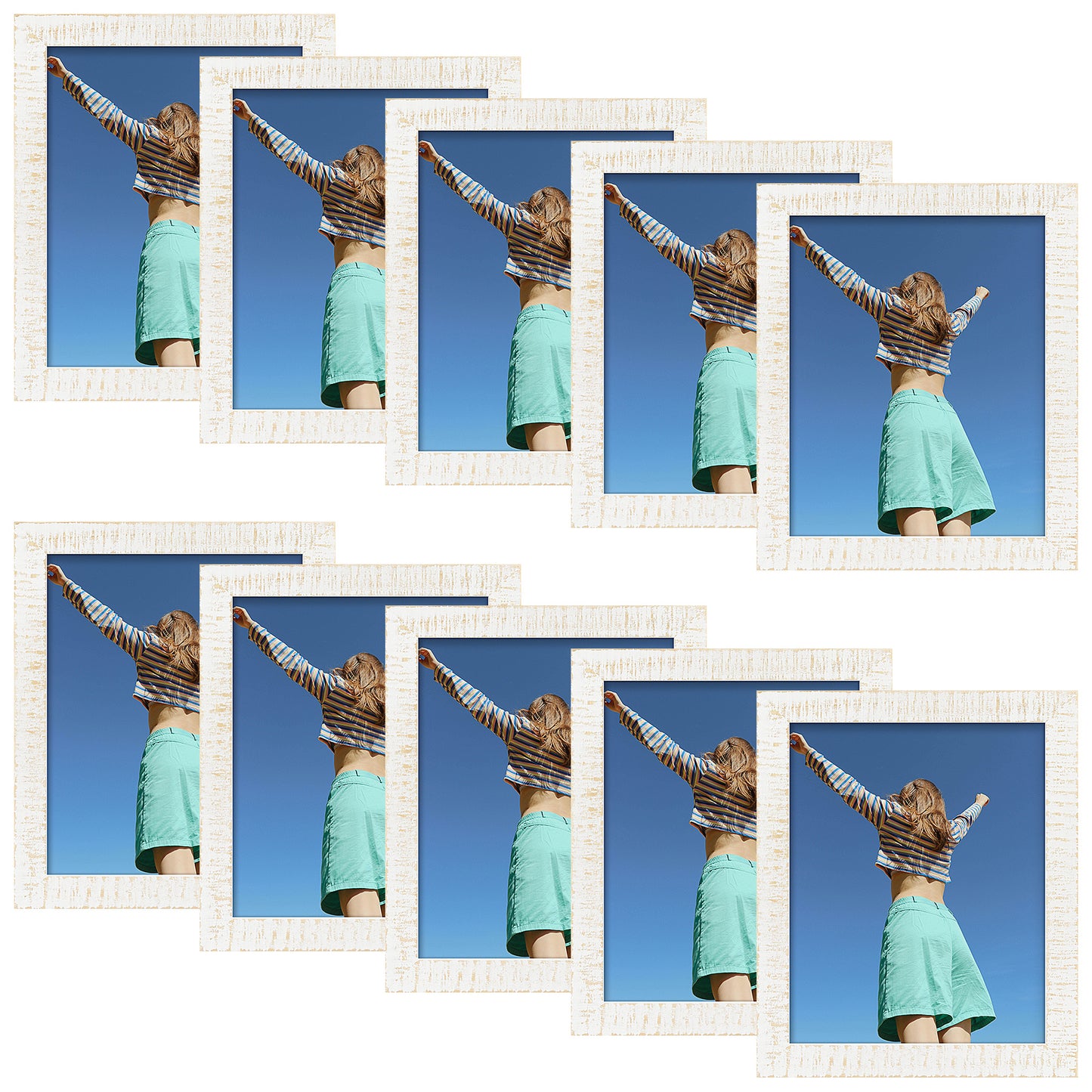 Clearance, 8x10 Wood Frame with Plexiglass (10 Pack)