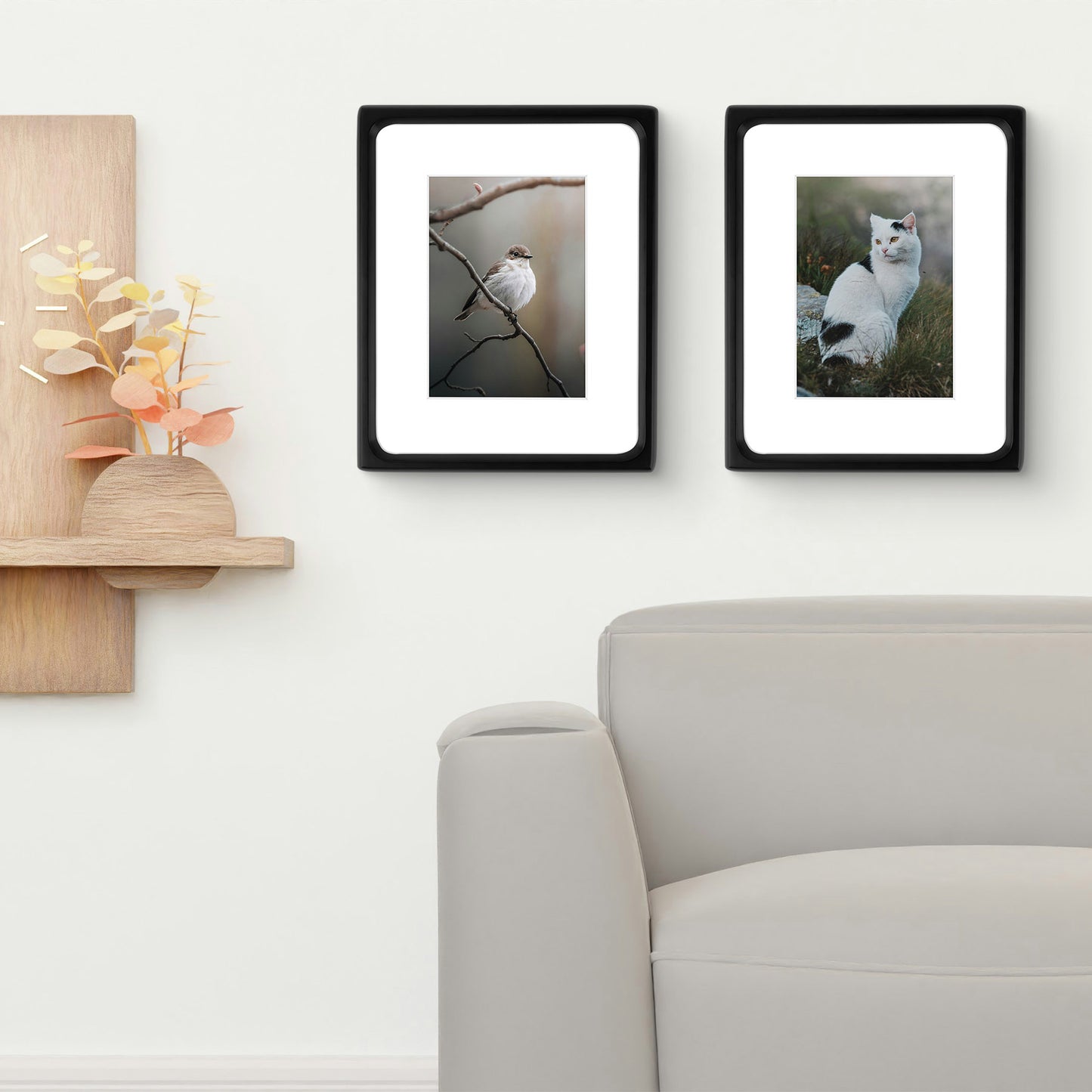 Clearance Rounded Corner 8x10 Wood Picture Frame For 5x7 Photos (6 Pack)