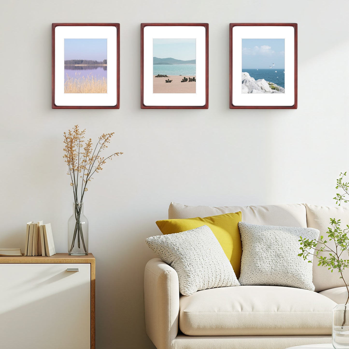 Clearance Rounded Corner 11x14 Wood Picture Frame For 8x10 Photos (6 Pack)