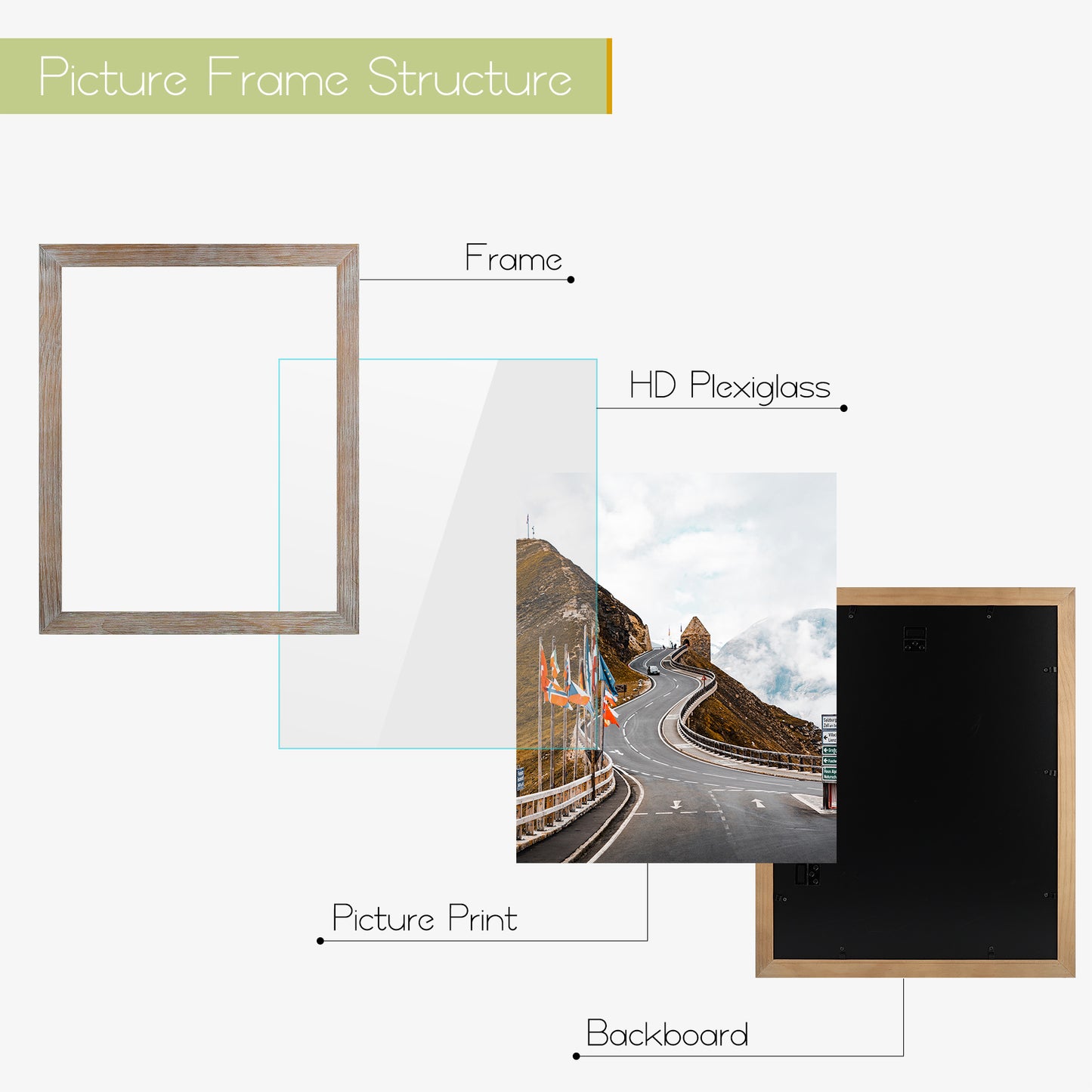 Clearance 16x20 Poster Frame with Plexiglass (6 Pack)