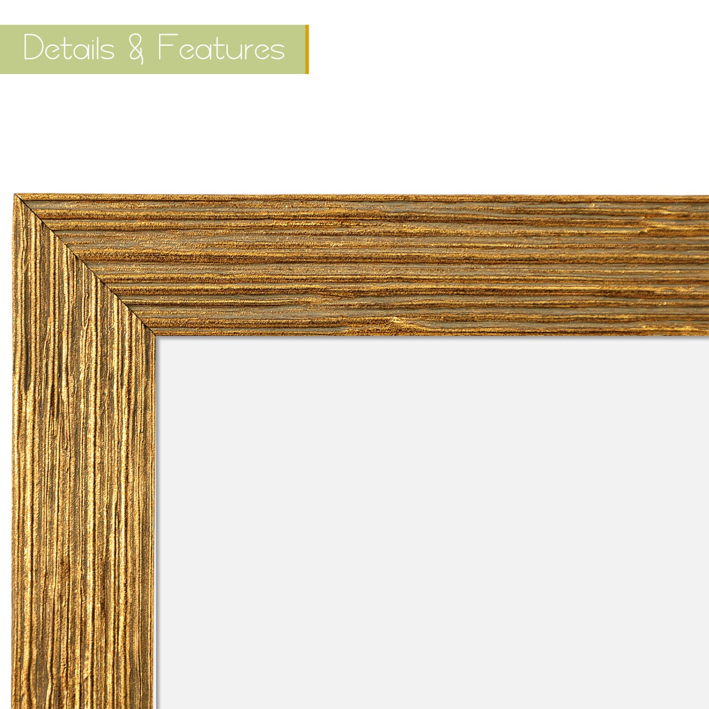 4x9 Gold Textured Frame for 4x9 Business License/Certificates, Tempered Glass, Includes D-Shaped Hangers Hanging and Easel Stand Tabletop (10 Pack)