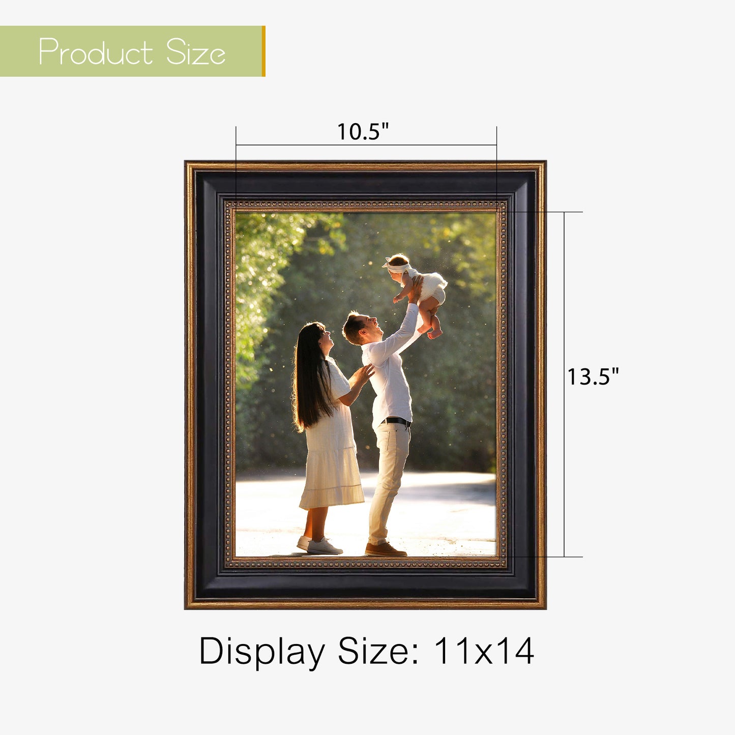 11x14 Ornate Photo Frame Ornate Gold/Black Color (10 Pack)