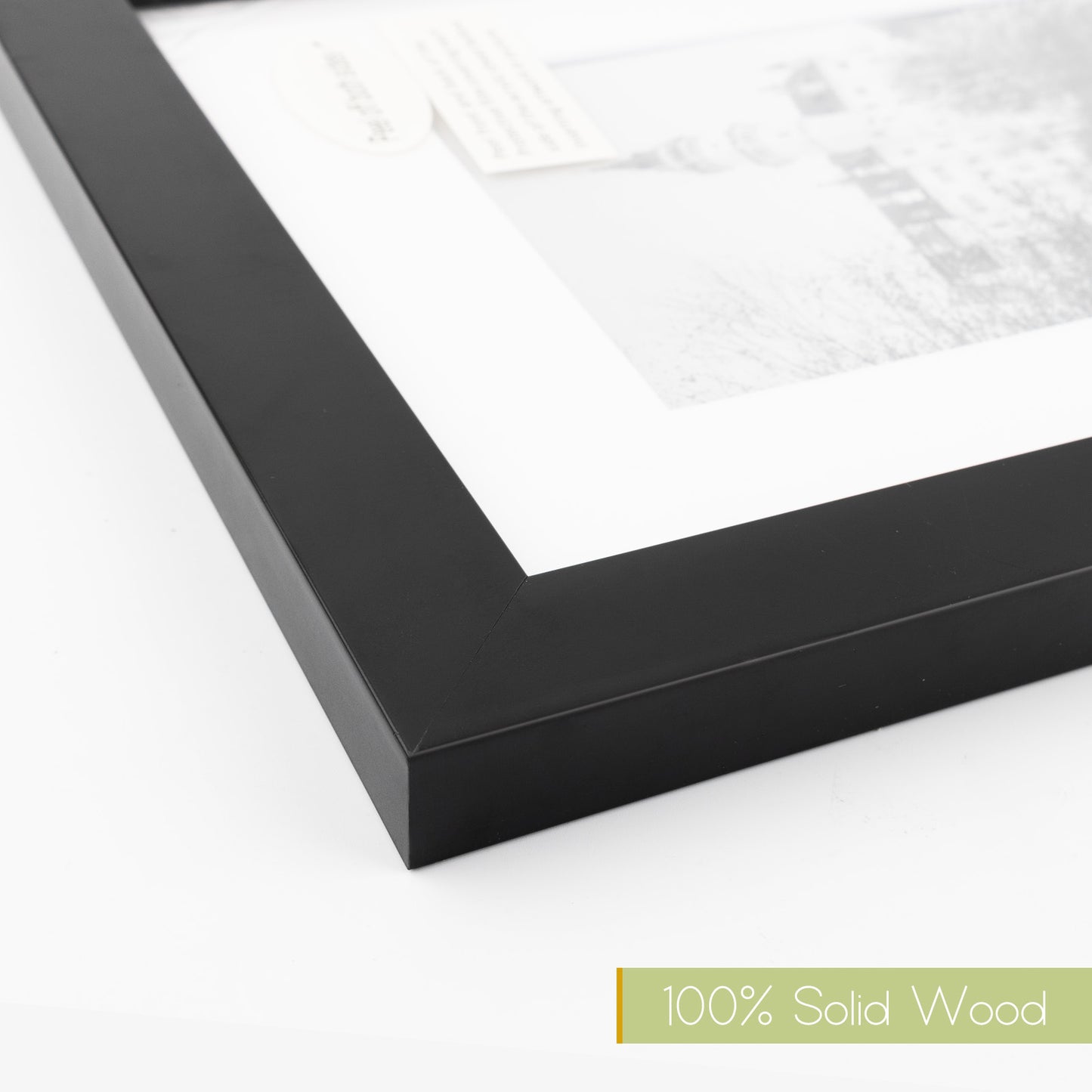 8x10 Wood Frame for 5x7 Picture Black Color (10 Pack)