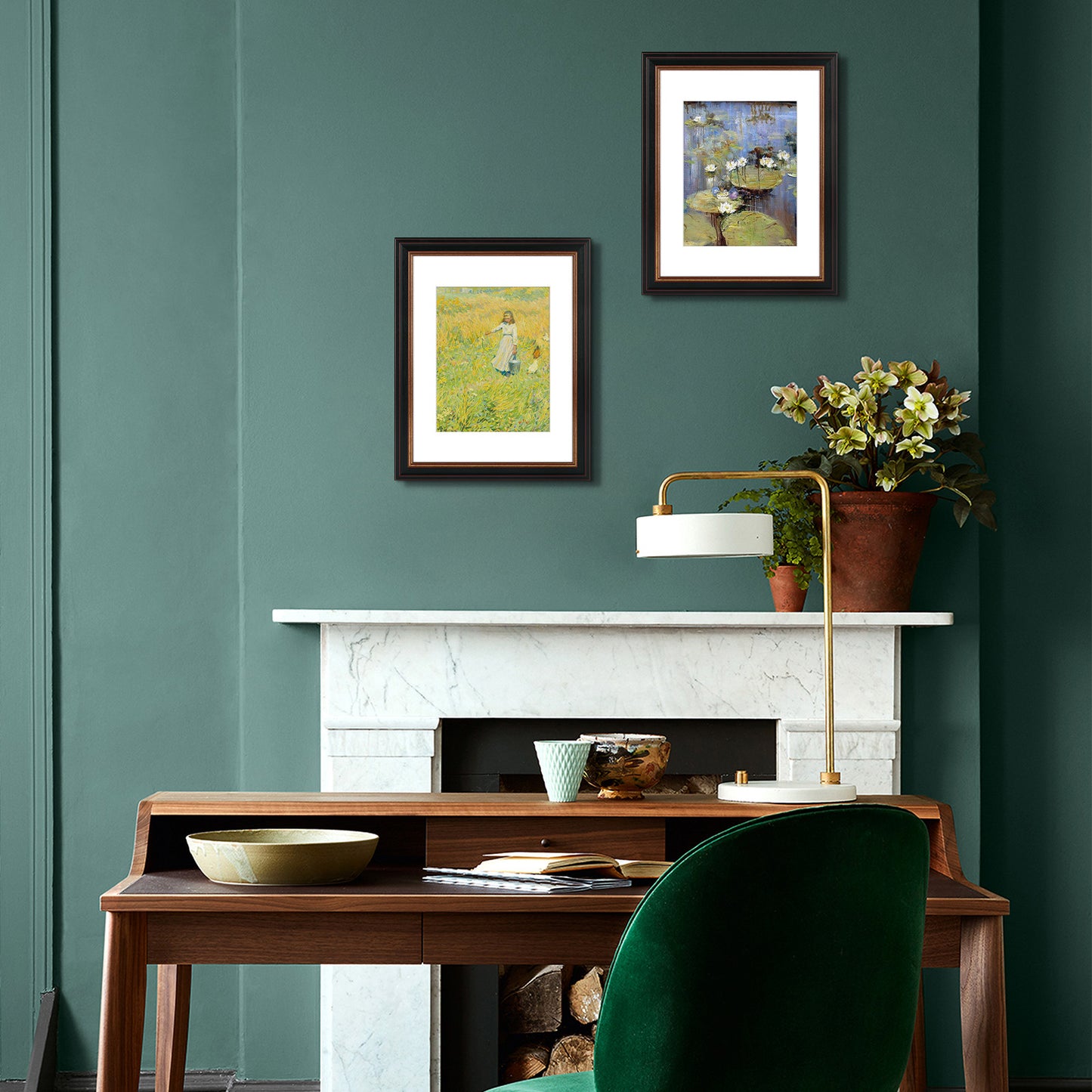 11x14 Black Picture Frame with Burgundy and Gold Trim with White Mat for 8x10 Photo (10 Pack)