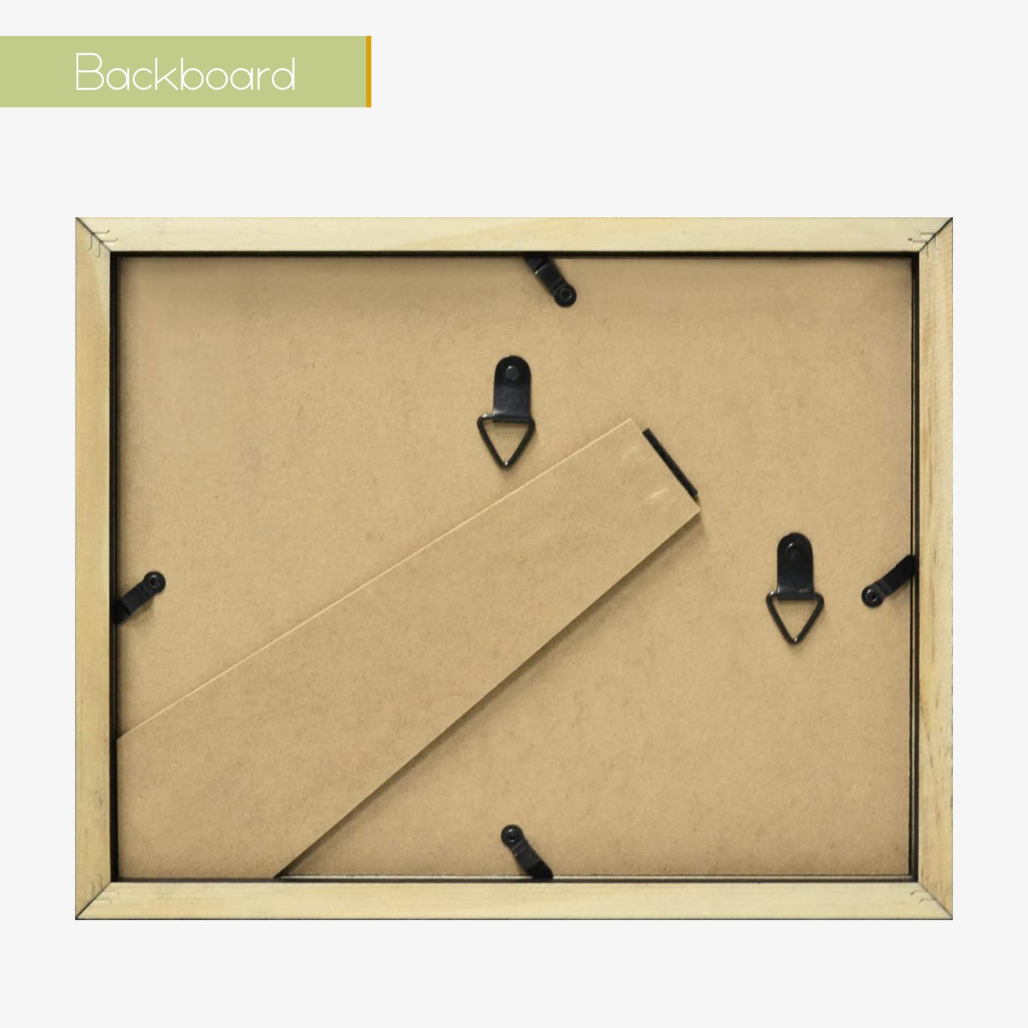 8.5x11 Wood Frame for Four 2x6 Pictures Black (10 Pack)