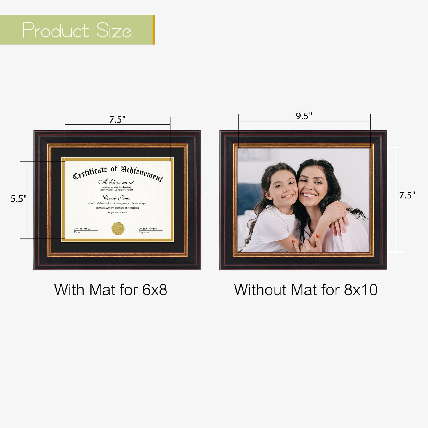 Black Over Gold Mat