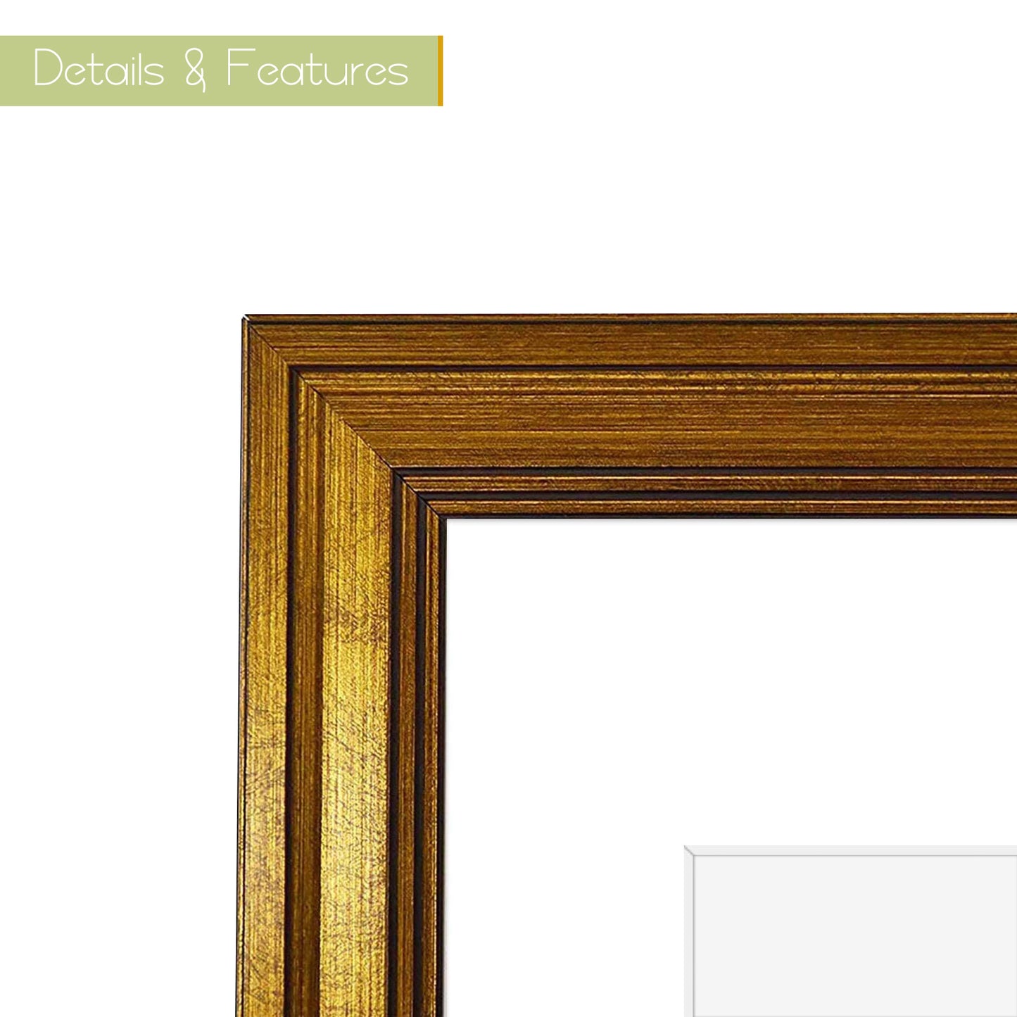 11x14 Diploma Frame with Black over Gold Double Mat for 8.5x11 Certificate Dark Gold Color (10 Pack)