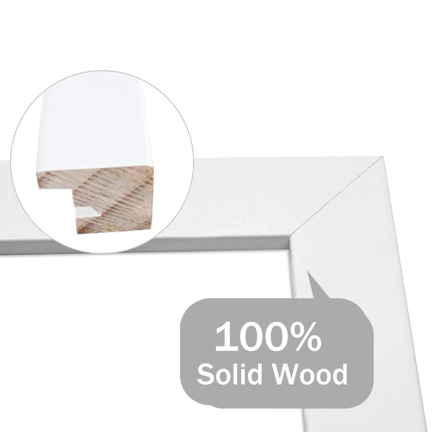 13.6x19.7 Wood Frame for Nine 4x6 Pictures White (8 Pack)