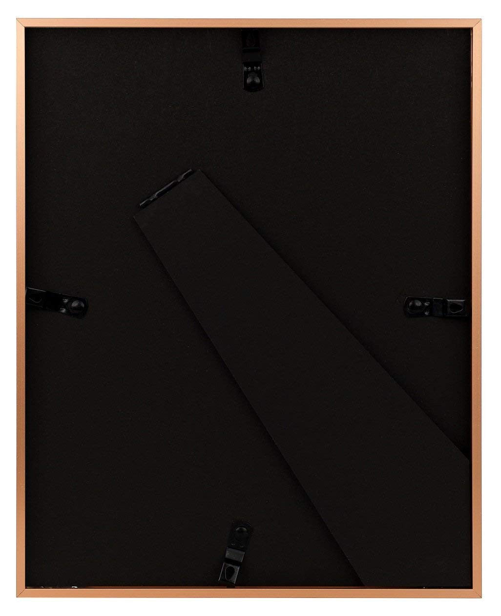 8x10 Rose Gold Picture Frame Metal for 5x7 Photo with Ivory Mat (8 Pack)