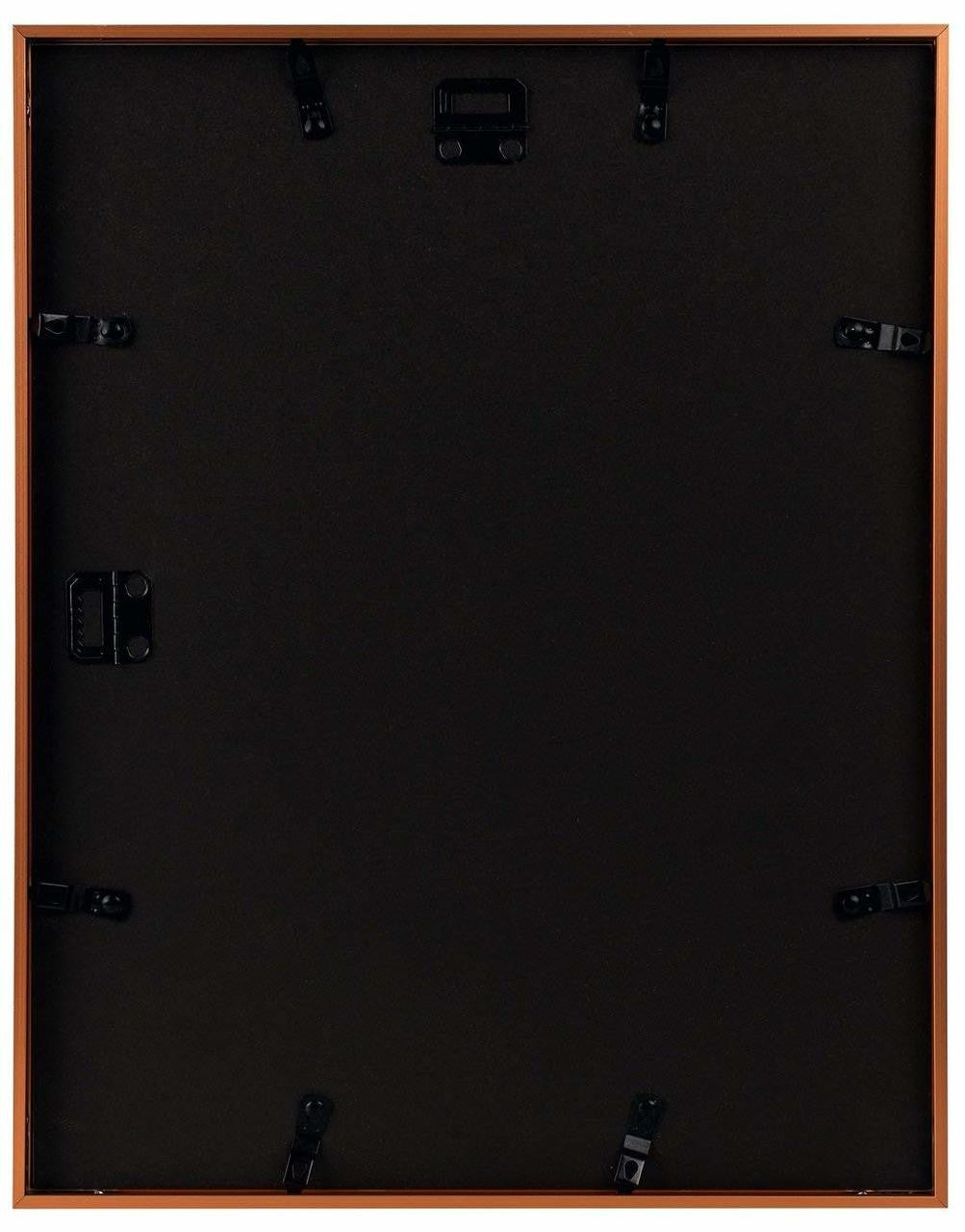 11x14 Rose Gold Picture Frame Metal for 8x10 Photo with Ivory Mat (6 Pack)