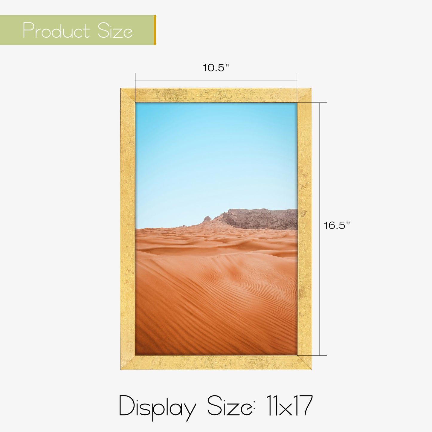 Clearance 11x17 Wood Picture Frame Gold (10 Pack)