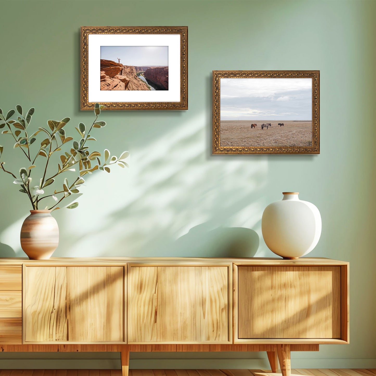 12x16 Ornate Photo Frame, Bronze Color, with White Mat for 8x12 Picture & Real Glass (10 Pack)