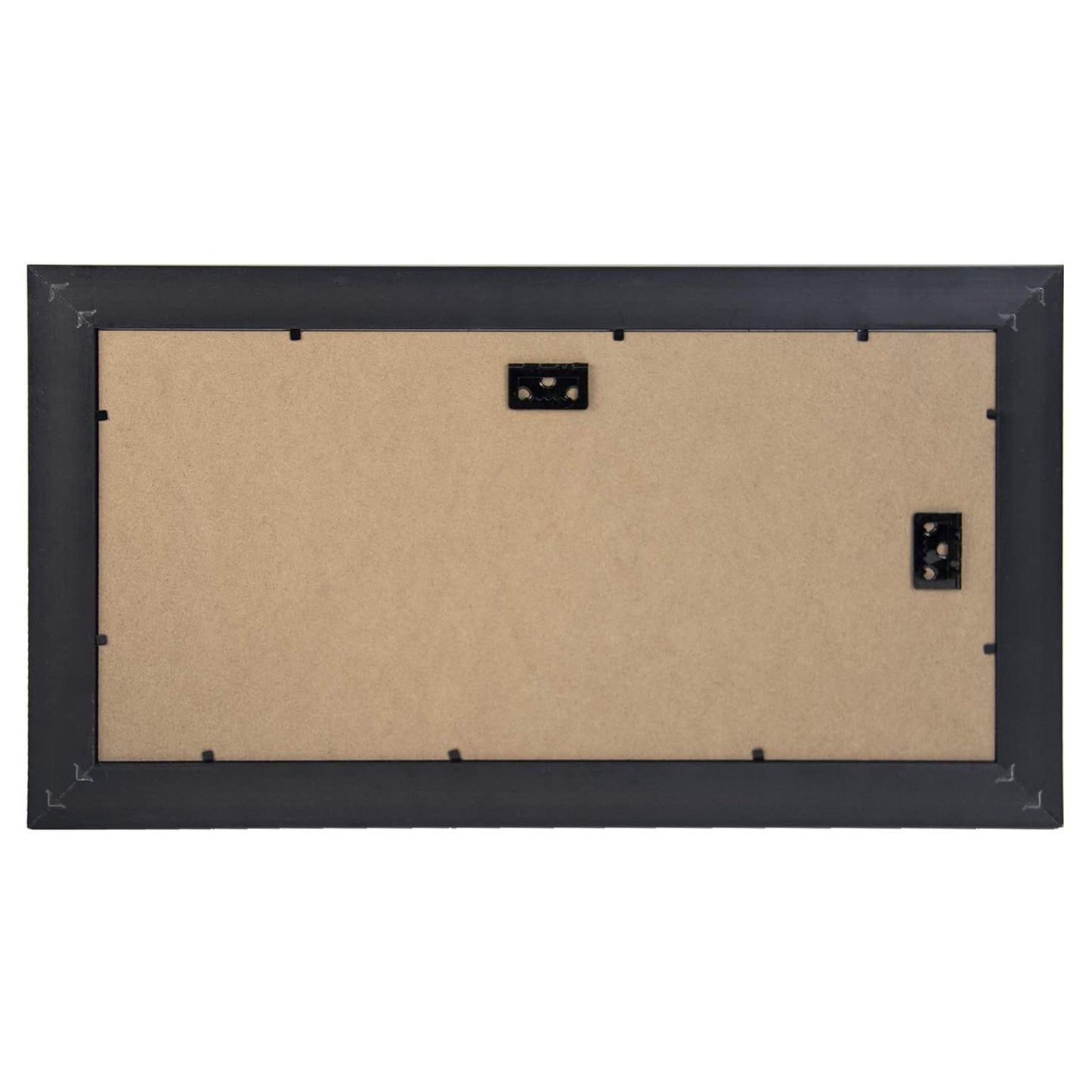 7x14 Collage Picture Frame wit White Mat Displays Three 4x6 Photo Antique Gold Color (10 Pack)