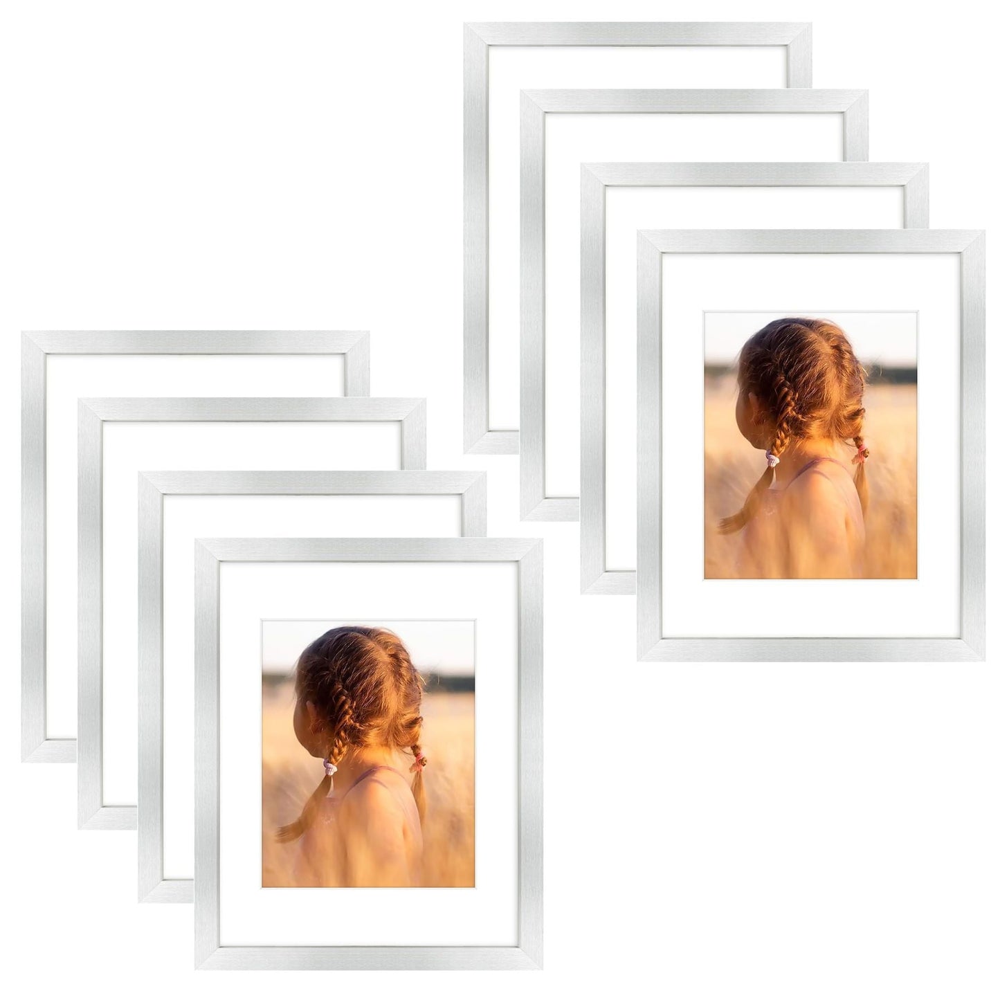 11x14 Picture Frame for 8x10 Photo (8 Pack)