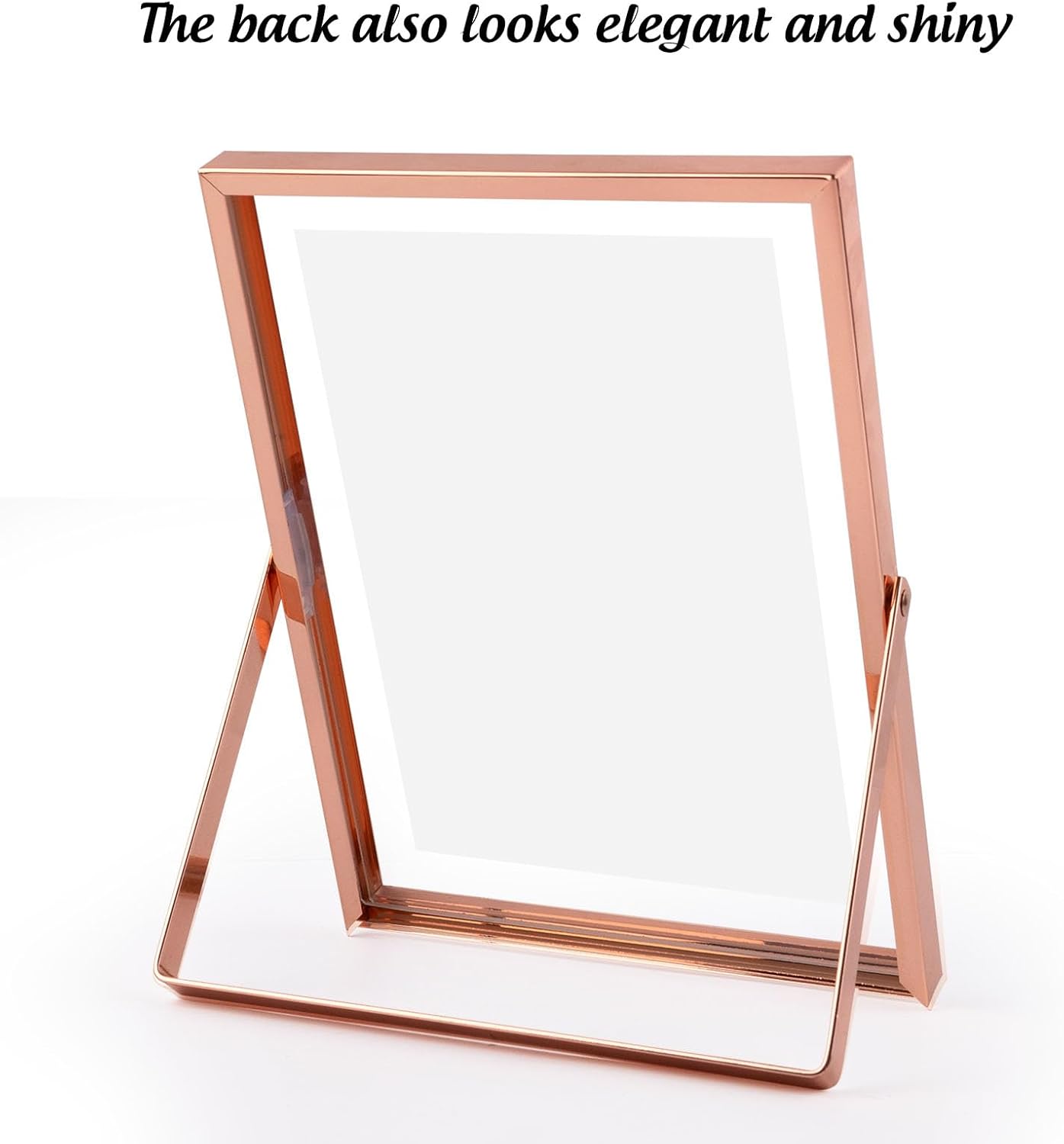 Clearance, 6x8 Floating Frame Displays Any Size Picture up to 6 by 8 Rose Gold (24 Pack)