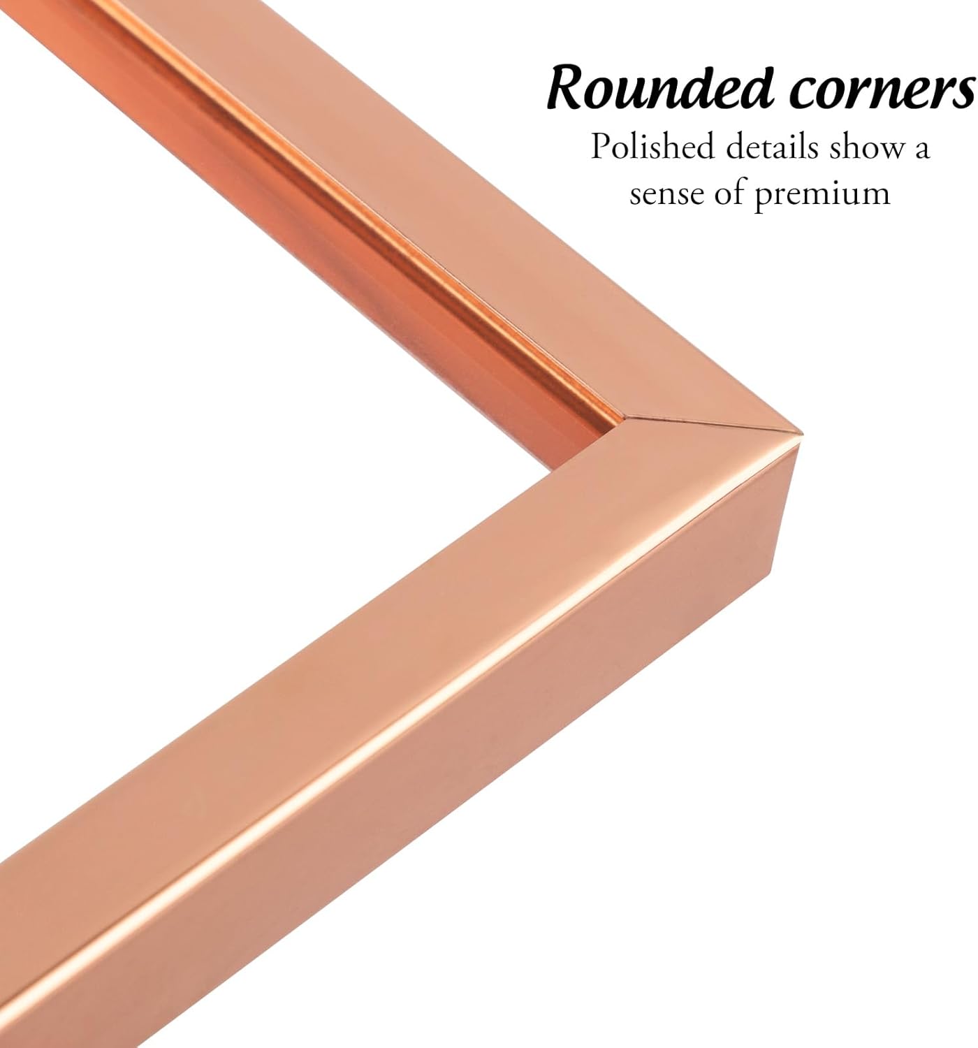 Clearance, 6x8 Floating Frame Displays Any Size Picture up to 6 by 8 Rose Gold (24 Pack)
