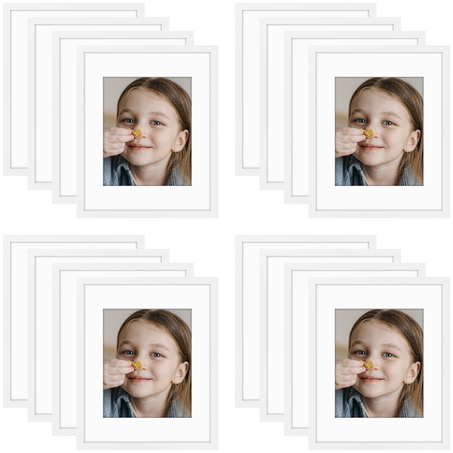 Frametory,11x14 Picture Frames for 8x10 Photos (16 Pack)