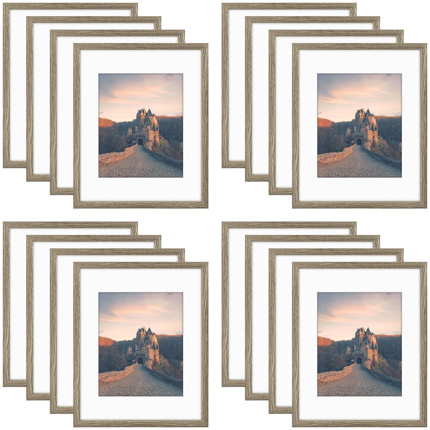 Frametory,11x14 Picture Frames for 8x10 Photos (16 Pack)