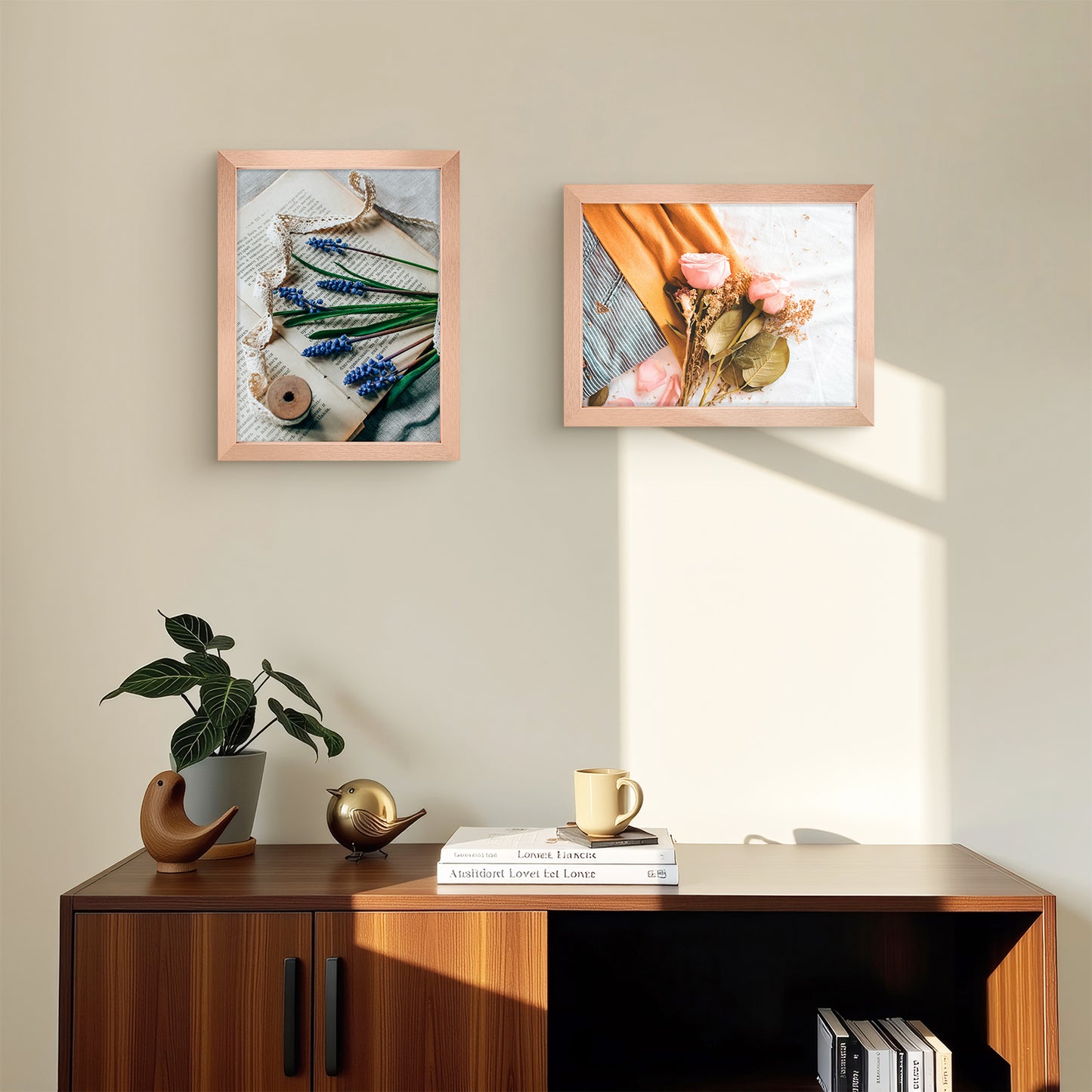 Clearance 9x12 Rose Gold Picture Frames Display 6x8 Photo (18 Pack)