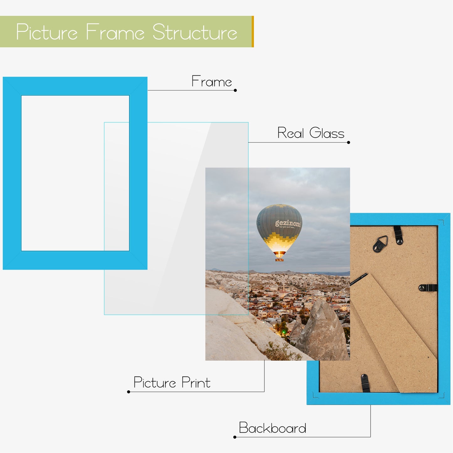 Frametory, 5x7 Picture Frame With Real Glass (12 Pack)