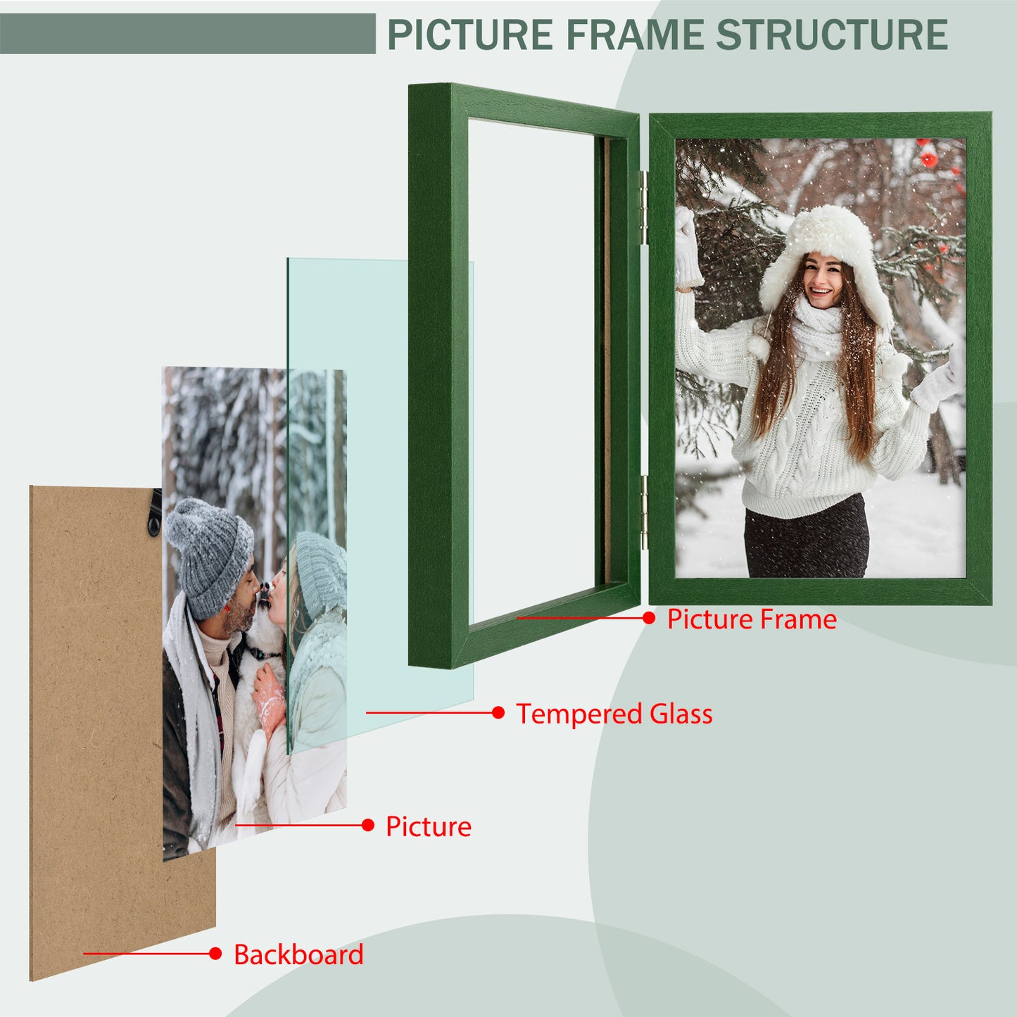 4x6 Double Picture Frame