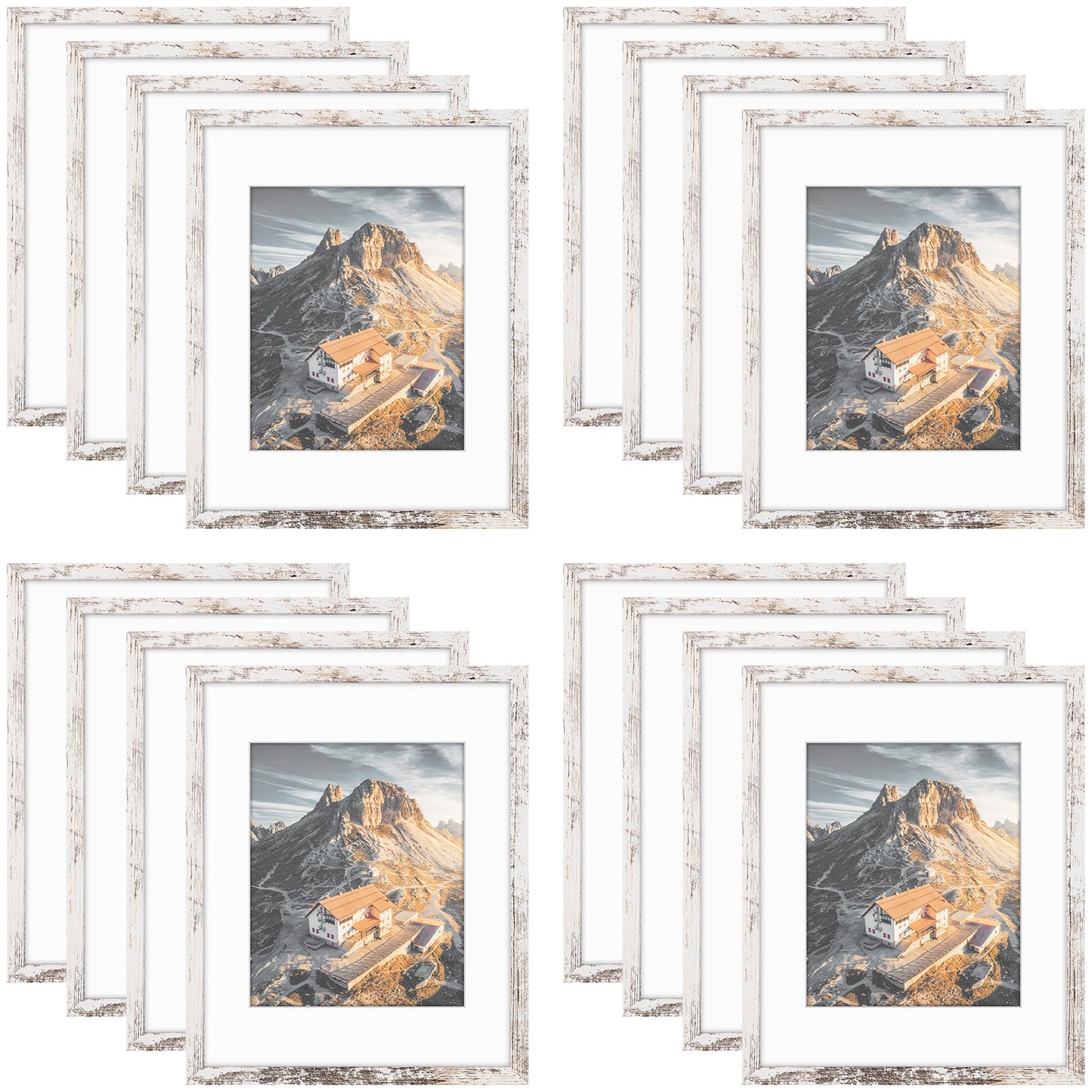 Frametory,11x14 Picture Frames for 8x10 Photos (16 Pack)