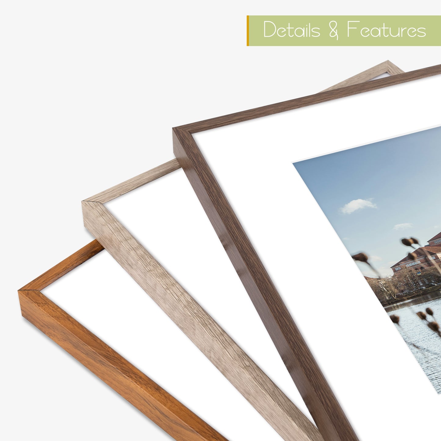 Clearance 8x10 Aluminum Picture Frames with White Mat for 5x7 Photo (12 Pack)