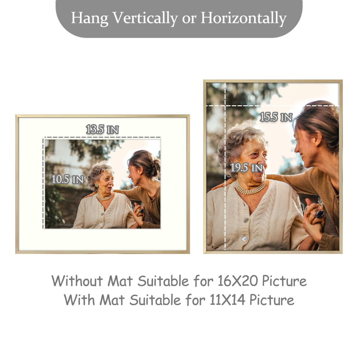 BOGO 16x20 Aluminum Frame for 11x14 Picture (6 Pack)