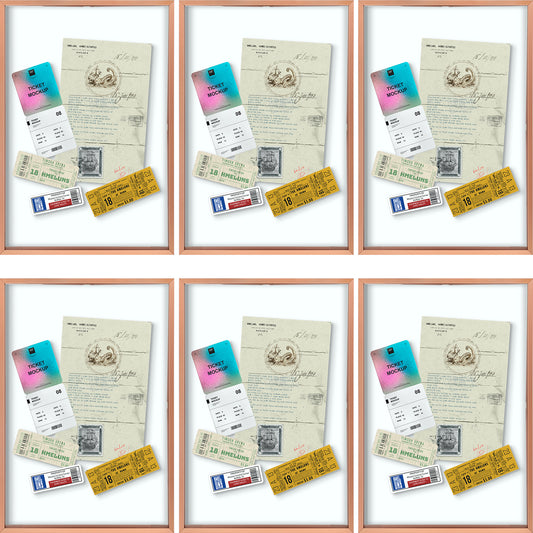 Clearance 12x18 Aluminum Floating Frame Rose Gold (6 Pack)