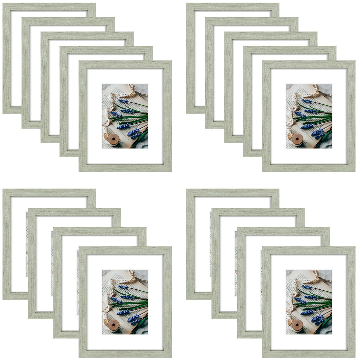 Frametory, Clearance 8x10 Picture Frame for 5x7 Photo (18 Pack)