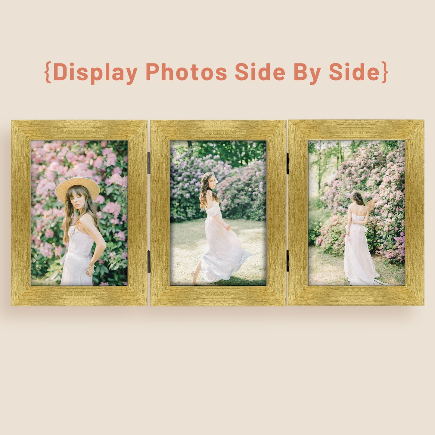 Frametory, Clearance 4x6 Three Picture Frame for Three 4x6 Pictures (8 Pack)