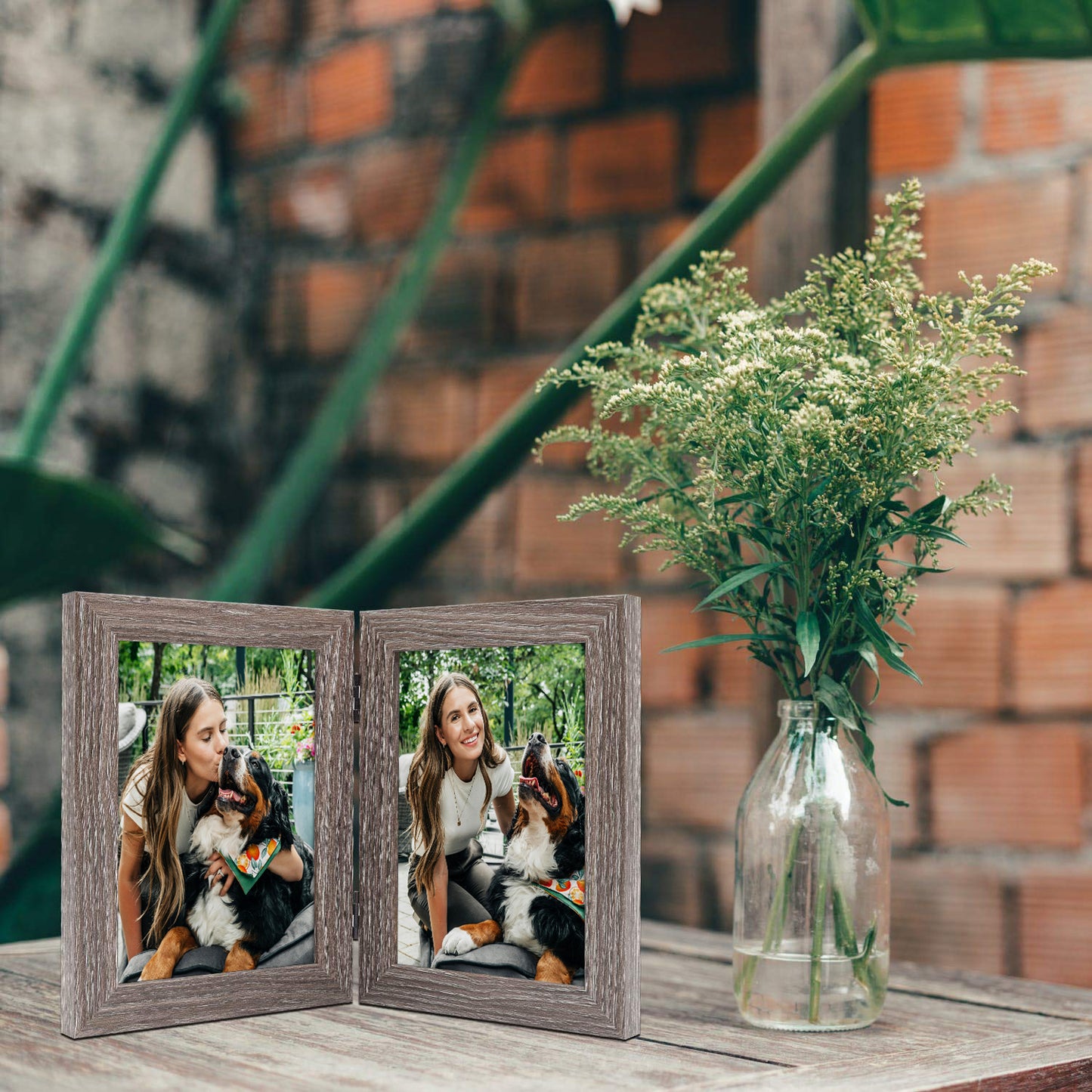 Clearance Hinged Picture Frame Displays Two 5x7 Photos (10 Pack)